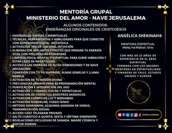 🛸MENTORÍA ASCIENDE A NAVE JERUSALEMA ~ Llamas Gemelas - Imagen 3